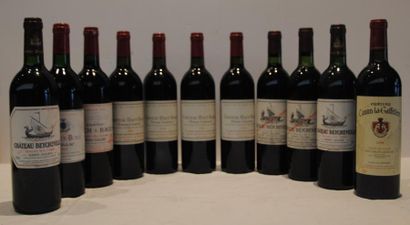 null 11 bout 4 CHT HAUT BAILLY 1996, 1 CHT LYNCH BAGES 1999, 1 CHT CANON LA GAFFELIERE...