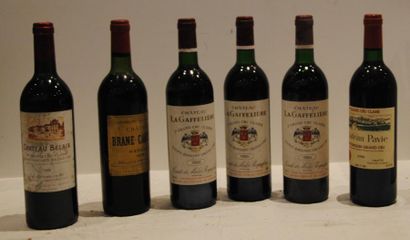 null 5 bout 1 CHT PAVIE 1990, 1 CHT BRANE CANTENAC 1976, 1 CHT BEL AIR 1985, 3 CHT...