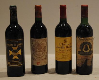 null 4 bout 1 CHT VALROSE ST ESTEPHE 1970, 1 CHT LEOVILLE POYFERRE 1996, 1 CHT PICHON...