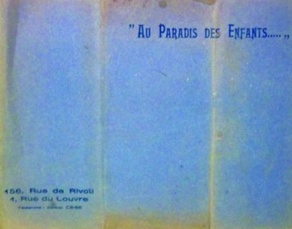 null Catalogue « Au Paradis des Enfants » à Paris (circa 1910)