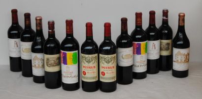 null 12 bout BORDEAUX PRIMEURS CB 2001 : 2 CHT LAFITE ROTHSHCILD, 2 CHT LATOUR, 2...