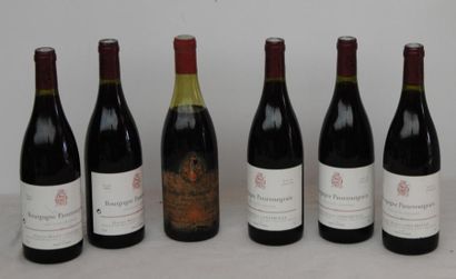 null 6 bout 1 CHAMBOLLE MUSIGNY GRIVELET 1967, 5 BOURGOGNE ROUGE PTG D'ANGERVILLE...