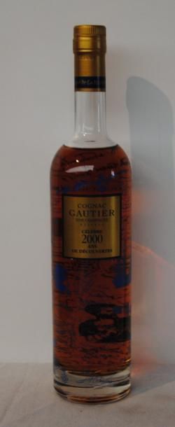 null 1 bout COGNAC Fine Champagne GAUTIER Célèbre 2000 ans de découvertes