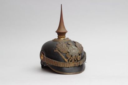 null Un casque d'officier du 91ème RI d'Oldenbourg vers 1900/1910 bien complet