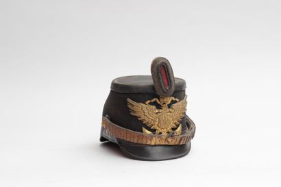 null Un Shako d'Officier du 1er, 2ème et 3ème See Battalion, bien complet avec cocardes...