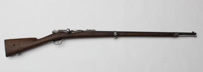 null Carabine Gras modèle 1874, manufacture de St Etienne, coups sur le bois, canon...