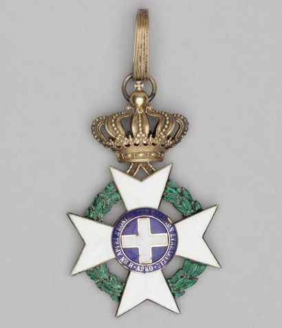 null GRECE : Croix de Commandeur Ordre du Sauveur 2ème modèle en vermeil L : 51mm...