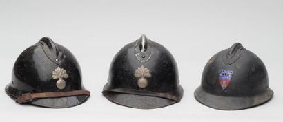 null 3 casques de gendarmerie et police 1922