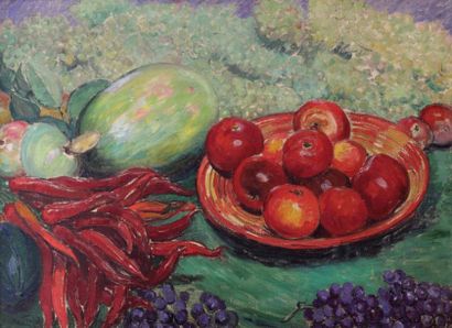 Léon DETROY (1857/1955) Nature morte aux fruits
Huile sur toile, signée en bas à...