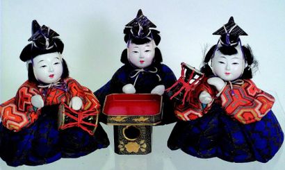 null Exceptionnel et magnifique ensemble traditionnel japonais de HINA ningyo (Poupées...