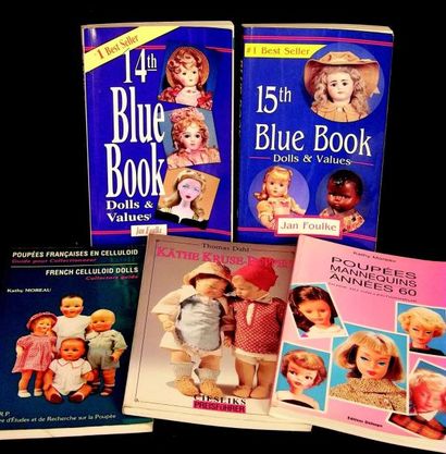 null Ensemble d'ouvrages spécialisés sur les poupées de collection : Deux BLUE Books...