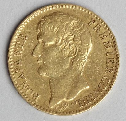null Monnaie en or de 40 francs Bonaparte premier consul an XI. Poids : 13,5 g
Frais...