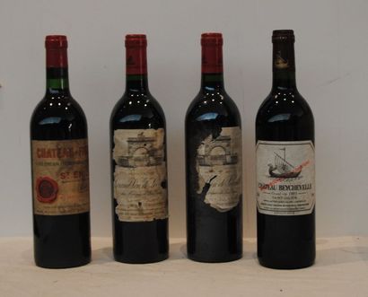 null 4 bout 2 CHT LEOVILLE LAS CASES 1987 (EA), 1 CHT BEYCHEVELLE 1993, 1 CHT FIGEAC...