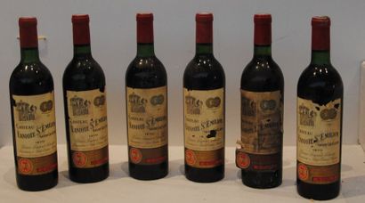 null 6 bout CHT LANIOTE ST EMILION 1970 ( BG, NTLB, etiq leg abimées)