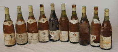 null 9 bout 4 MEURSAULT LES VIEURES 1976 (1 SANS MILLESIME), 1 MEURSAULT CLOS CRENIN...