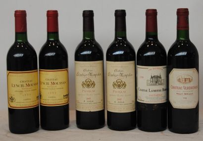 null 6 bout 2 CHT LYNCH MOUSSAS 1990, 1 CHT VERDIGNAN 1990, 1 CHT LAMOTHE BERGERON...