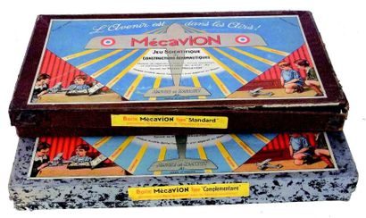 null -« MECAVION » deux boîtes de constructions aéronautiques (une boîte de type...