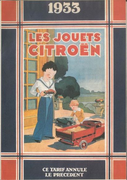 null Rare catalogue des jouets CITROEN de 1933. Parfait état avec tous les modèles...