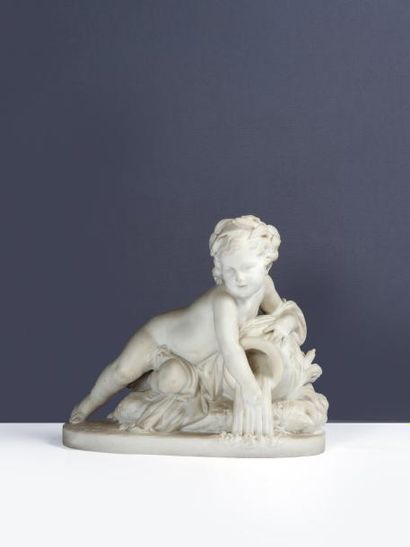 null ECOLE FRANCAISE début XXe siècle
Amour déversant une urne
Sculpture en rondebosse...