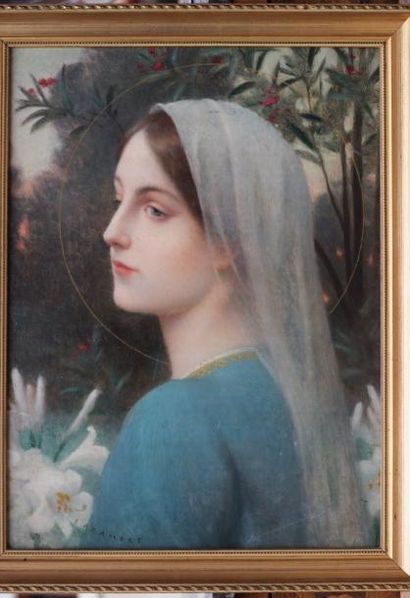 Etienne AZAMBRE (1859-1935) Étienne AZAMBRE (1859-1935)

Portrait de la Vierge

Huile...