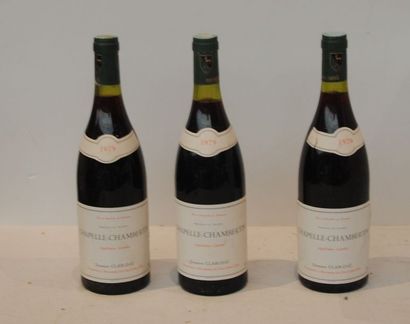 null 3 bout CHAPELLE CHAMBERTIN DOMAINE CLAIR DAÜ 1979 ( etiq très leg tachée, c...