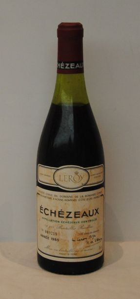 null 1 bout ECHEZEAUX LEROY DRC 1985 (ETIQ TACHEE, - 4 cm)
