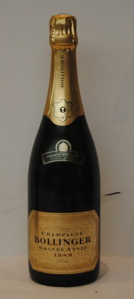 null 1 bout CHAMPAGNE BOLLINGER GRANDE ANNEE 1989