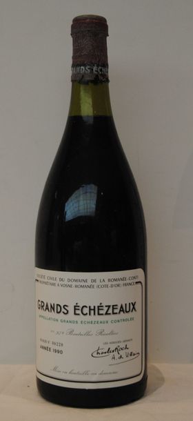 null 1 mag GRANDS ECHEZEAUX DRC 1990 (capsule piquée et découpée)