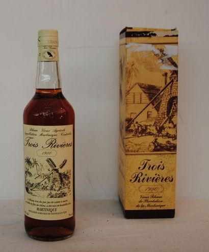 null 1 bout RHUM 3 RIVIERES CBO 1980
