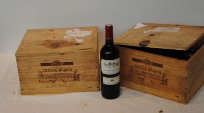 null 12 bout CHT MAGNOL CRU BOURGEOIS HAUT MEDOC 1996 