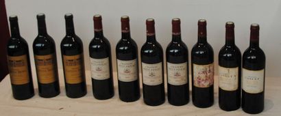 null 10 bout 4 CHT PETIT FIGEAC 2001, 3 CHT CANUET 1998, 2 CANTENAC BROWN 2000, ...