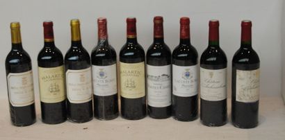 null 9 bout 2 CHT LACOSSE BORIE 2005, 1 CHT PONTET CANET 1997, 2 CHT PICHON COMTESSE...