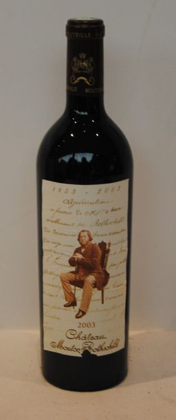 null 1 bout CHT MOUTON ROTHSCHILD 2003 (etiq leg déchirée)