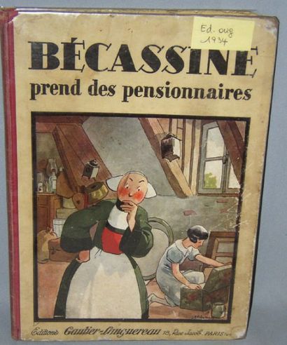 null « BECASSINE prend des pensionnaires » (édition originale 1934). Editions Gautier-Languereau....