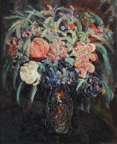 null Pierre DUMONT (1920-1987)
Bouquet
Huile sur toile signée en bas à droite. 61...