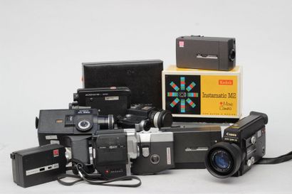 null CAMERAS, ensemble de neuf caméras : Kodak Instamatic M2 avec mode d'emploi et...