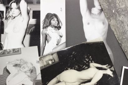 null PHOTOGRAPHIE. Femmes nues. Circa deuxième moitié XXème siècle. Ensemble de dix-sept...