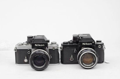 null NIKON, ensemble de deux appareils Nikon Photomic F2 : boitier Nikon Photomic...