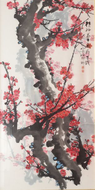 ECOLE CHINOISE XXe SIECLE

Cerisier en fleurs

Encre...