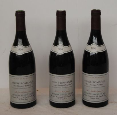 null 3 bout VOSNE ROMANEE LES CHAMPS PERDRIX BRUNO CLAIR 1990