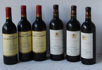null 6 bout 3 CHT MALARTIC LAGRAVIERES 1990, 3 CHT BEAU-SEJOUR BECOT 1999