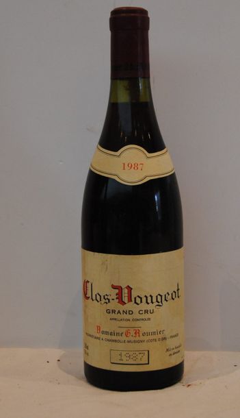 null 1 bout CLOS VOUGEOT G. ROUMIER 1987