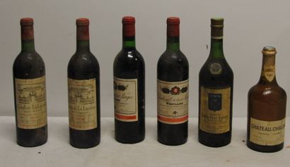 null 6 bout 2 CHT LA LAGUNE 1972, 2 CHT CROIZET BAGES 1974 (TB), 1 CHT SMITH HAUT...