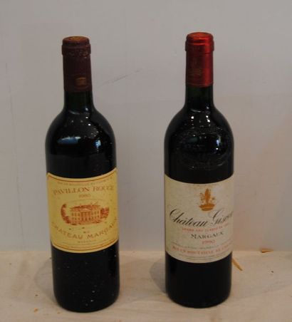 null 2 BOUT: 1 PAVILLON ROUGE CHT MARGAUX 1985, ( NLB) 1 CHT GISCOURS 1990 