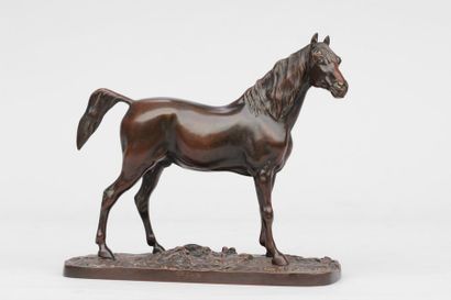 null Pierre Jule MENE (1810-1879), d'après
IBRAHIM, Cheval de course
Epreuve en bronze,...