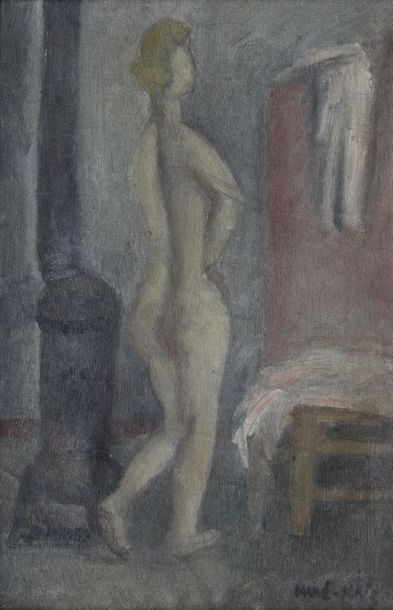 null MANE-KATZ (1894-1962)

Modèle nu près du poële

Huile sur toile signée en bas...