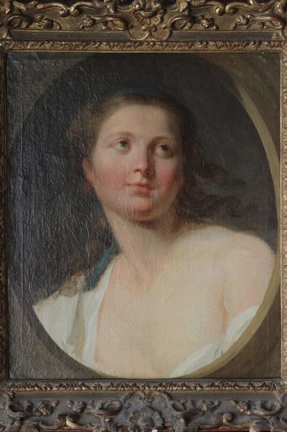 null ECOLE FRANCAISE Milieu du XVIIIe siècle 



Portrait de jeune femme aux yeux...