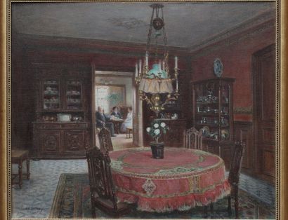 null Edouard GELHAY (1856-1939)

L'heure du thé

Huile sur toile signée en bas à...