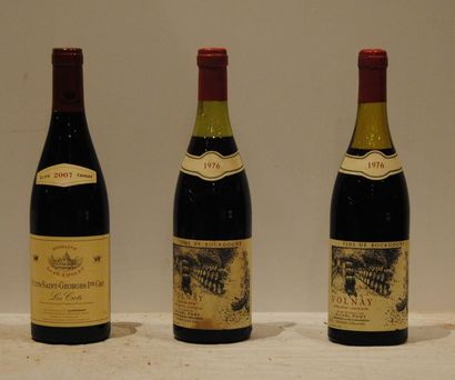 3 bout 2 VOLNAY PONT 1976, 1 NSG LUPE CHOLET...