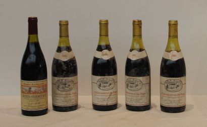 null 5 bout 4 CDP 1982 (2 à -5cm), 1 CROZE HERMITAGE 1986